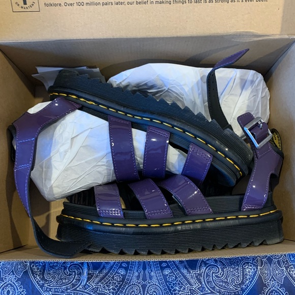 Dr Marten Blair blackcurrant sandals - Picture 3 of 7